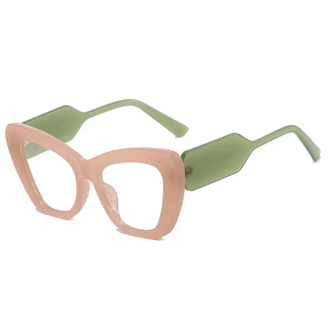 Large Polygon Women Oversized Photochromic Glasses