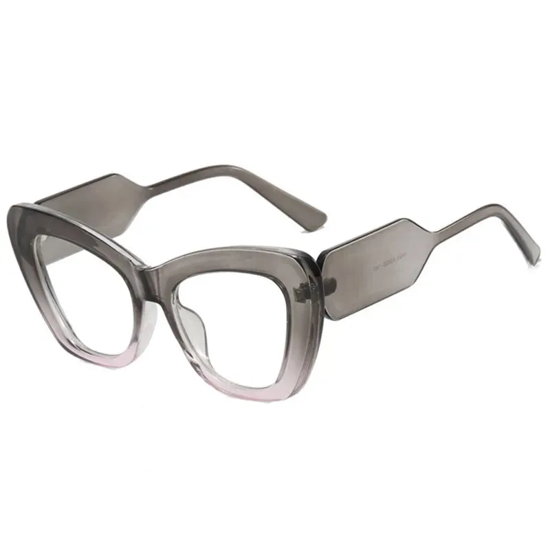 Large Polygon Women Oversized Photochromic Glasses