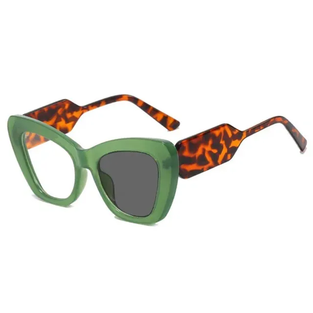 Large Polygon Women Oversized Photochromic Glasses