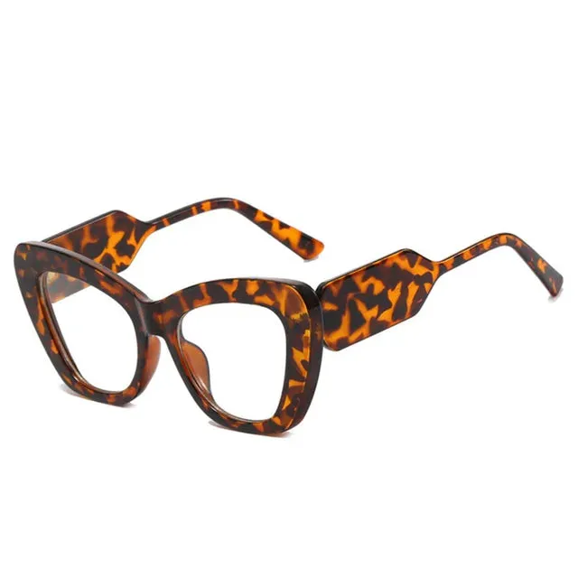Large Polygon Women Oversized Photochromic Glasses