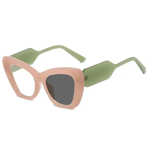 Large Polygon Women Oversized Photochromic Glasses