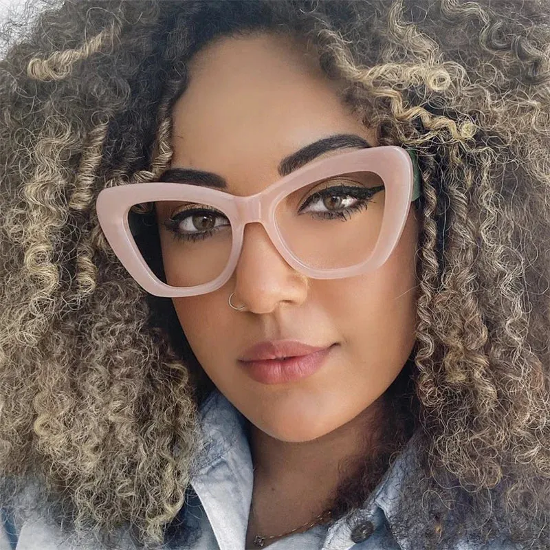 Large Polygon Women Oversized Photochromic Glasses