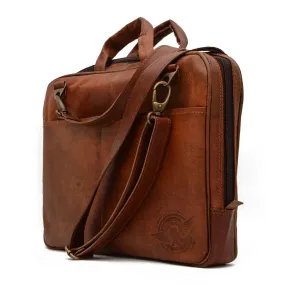 Leather Laptop Sling Bag