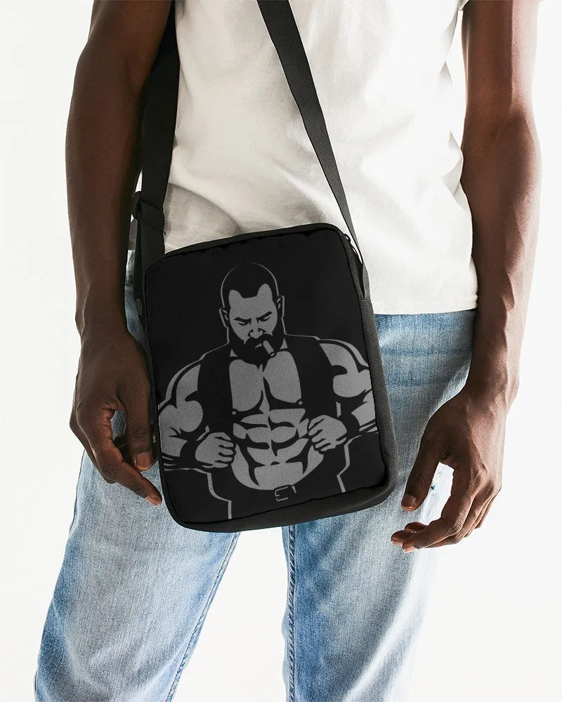 Leather Vest, Messenger Pouch