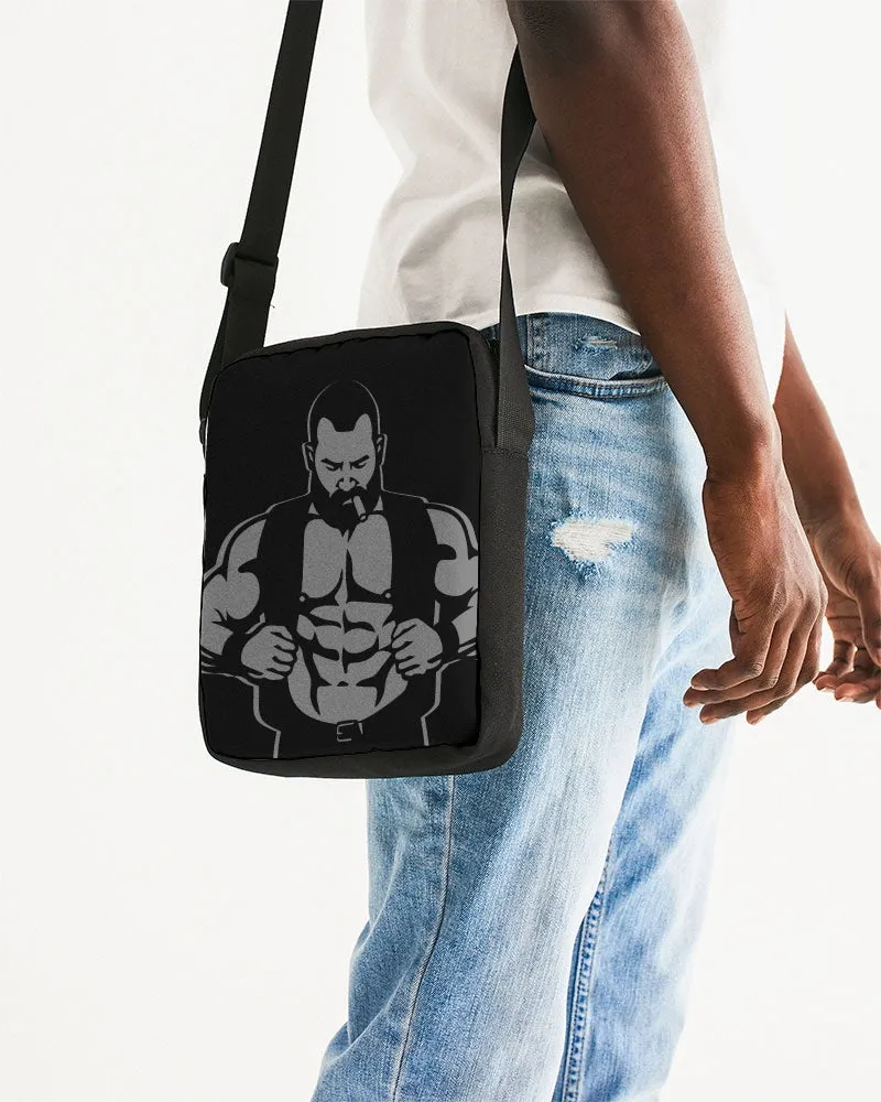 Leather Vest, Messenger Pouch
