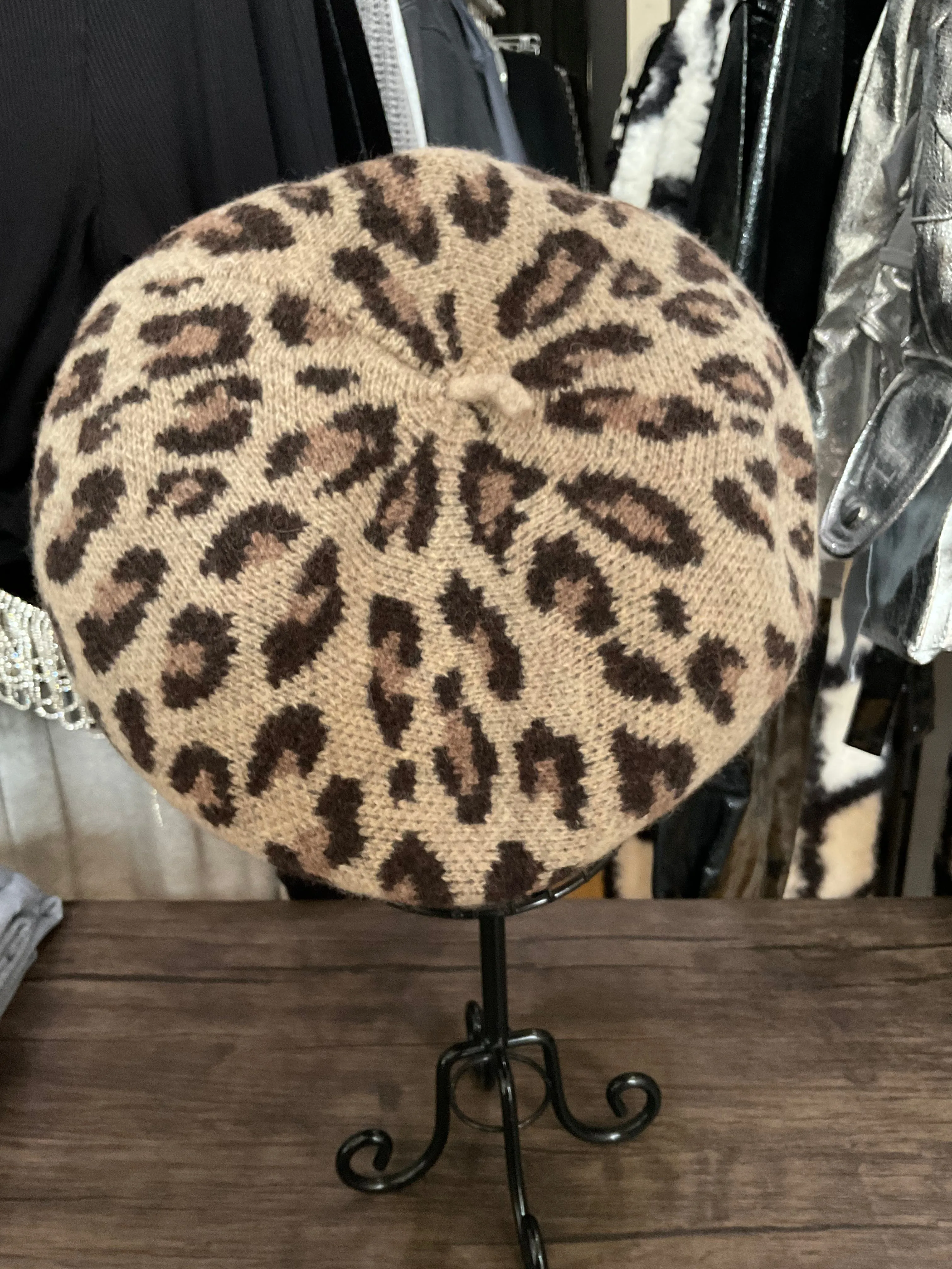 Leopard Beret