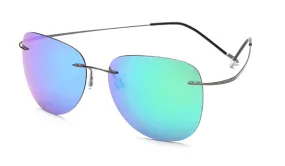 Lightweight Blue Aviator Sunglasses for Men - Stylish and Classy
