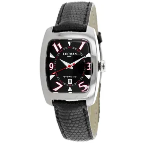 Locman Women's Classic Black Dial Watch - 48300BKFRD