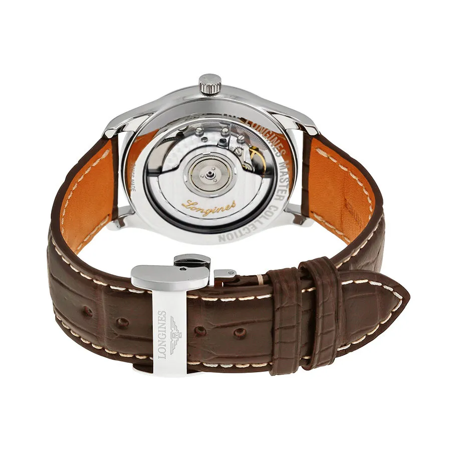 Longines Master Austomatic Silver Dial Brown Leather Men's Watch L25184773