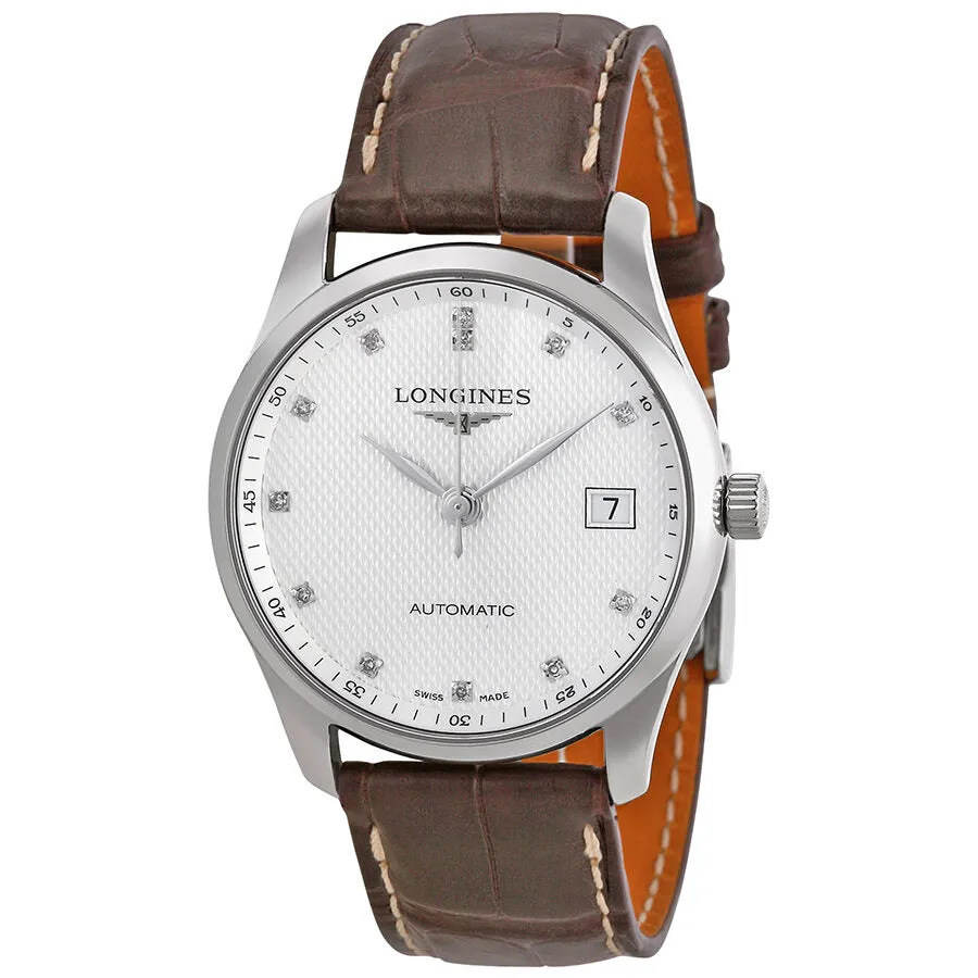 Longines Master Austomatic Silver Dial Brown Leather Men's Watch L25184773