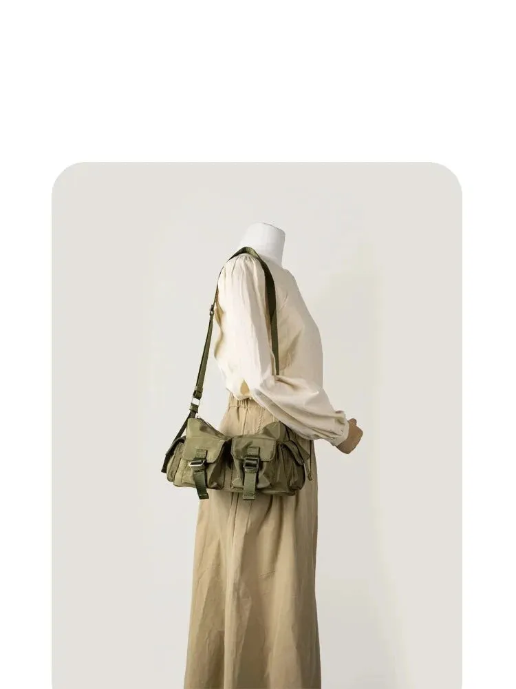 Luxury Shoulder Bags Handbags Women Multi Pockets Fashion Nylon Crossbody Bag Travel Casual Versatile Korean Style New
