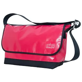 Manhattan Portage Vinyl Vintage Messenger Bag Large Ver2, Red, One Size