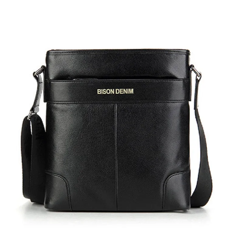Men's Casual Genuine Leather Waterproof Shoulder Bag