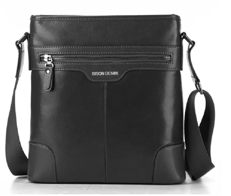 Men's Casual Genuine Leather Waterproof Shoulder Bag