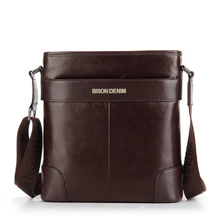Men's Casual Genuine Leather Waterproof Shoulder Bag