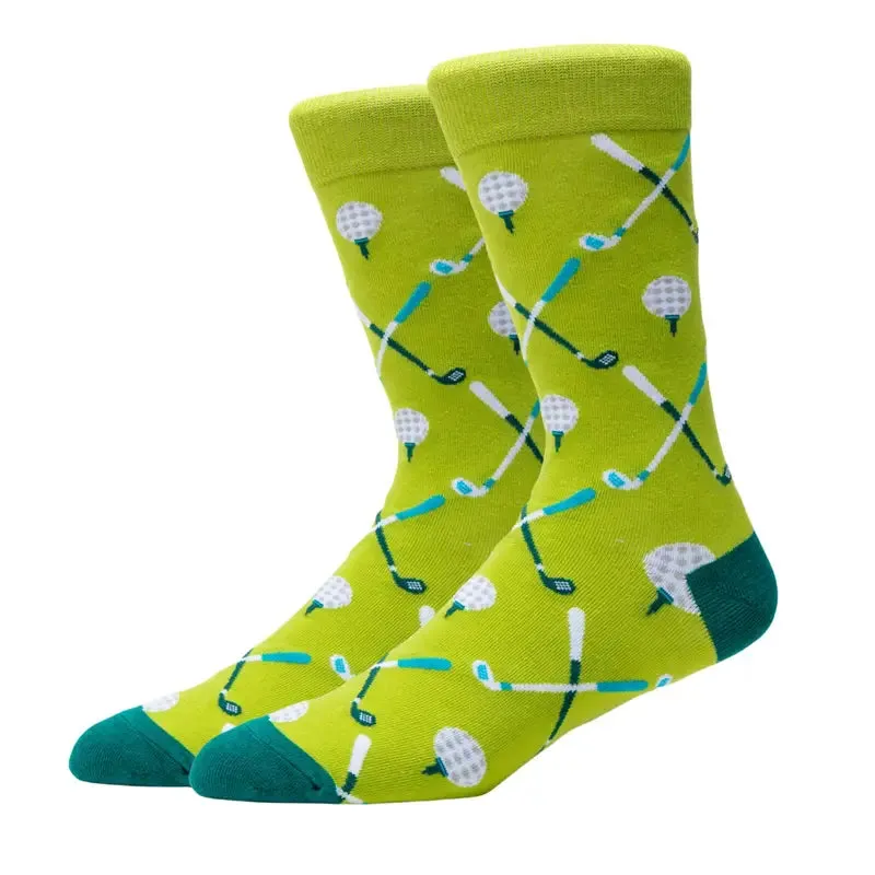 Men's Golf Cotton Blend Mid-Calf Socks