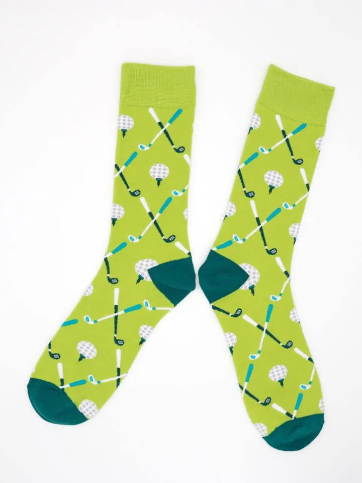 Men's Golf Cotton Blend Mid-Calf Socks