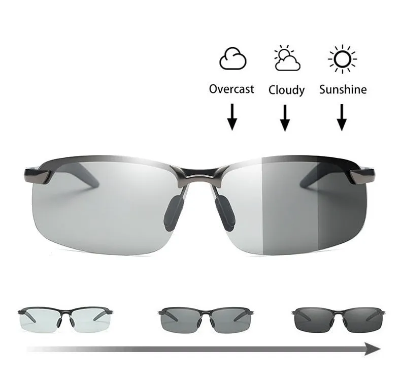 Men's Photochromic Polarized UV400 Driving Sunglasses