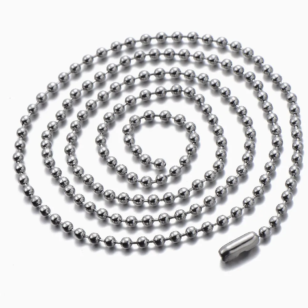 Mens Womens Stainless Steel Arrow Pendant Necklace with 30 Inches Ball Chain, Cool Punk Rock
