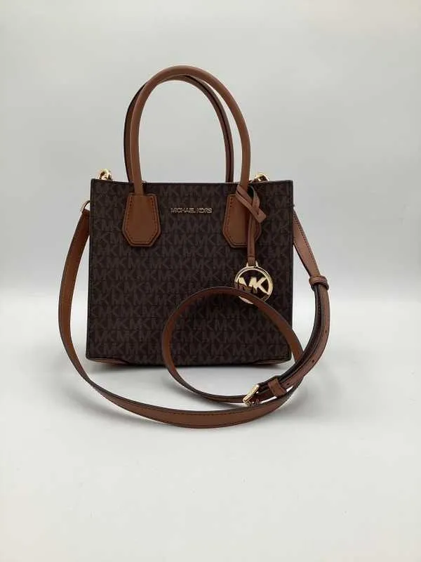 Mercer Medium Logo and Leather Accordion Crossbody Bag