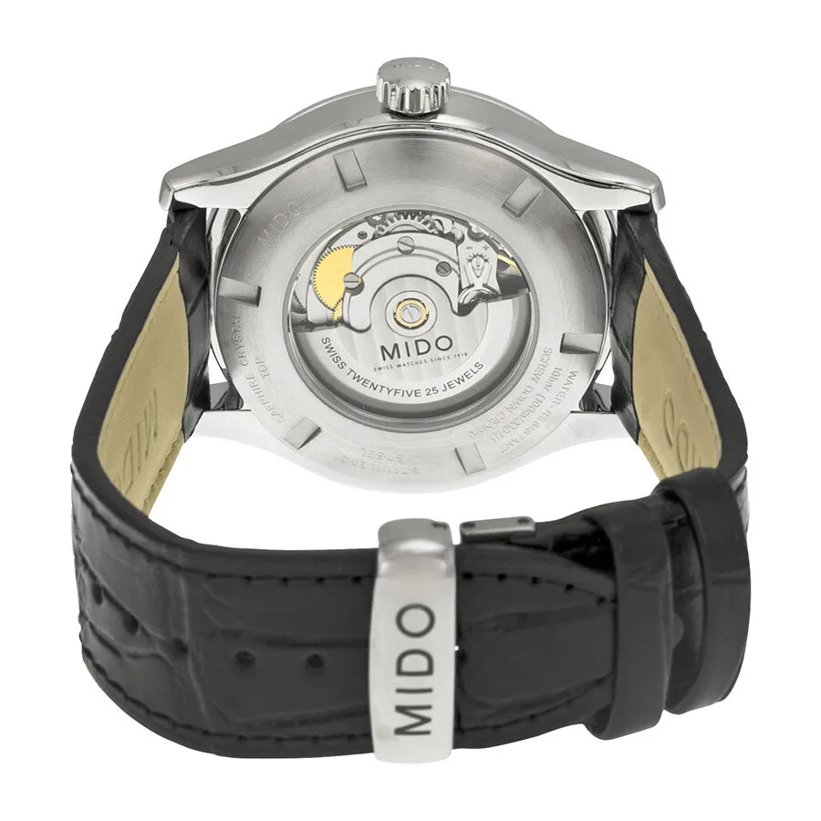 Mido Multifort Automatic Black Dial Black Leather Men's Watch M0054301603101 M005.430.16.031.01