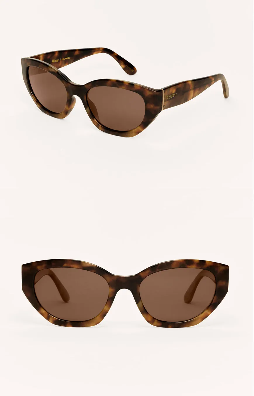 Mirage Polarized Sunglasses in Brown-Tortoise