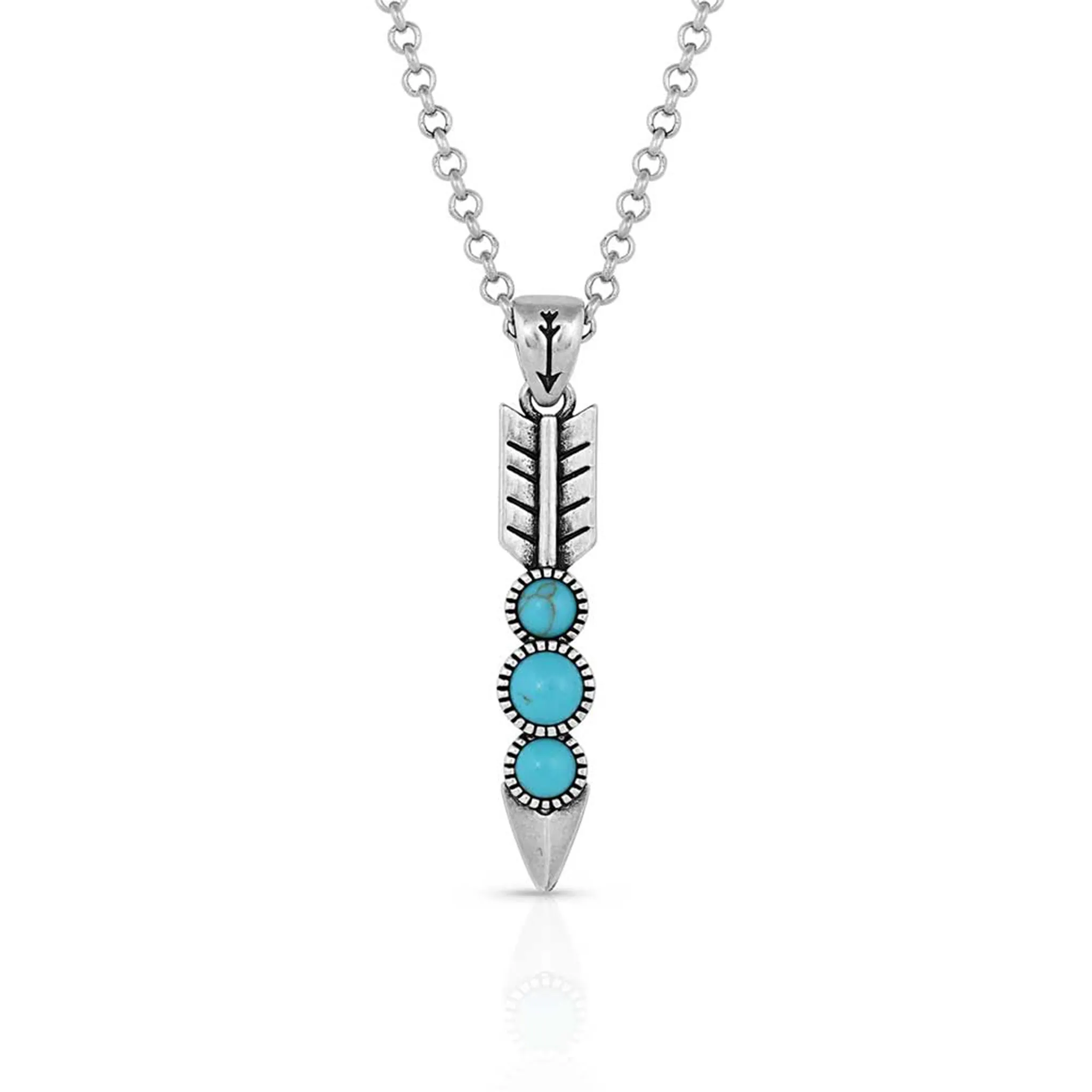Montana Silversmiths Falling Silver Feather Necklace