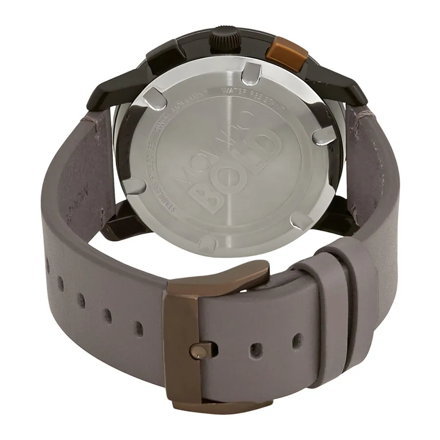 Movado Bold Brown Sunray Dial Men's Chronograph Watch 3600445