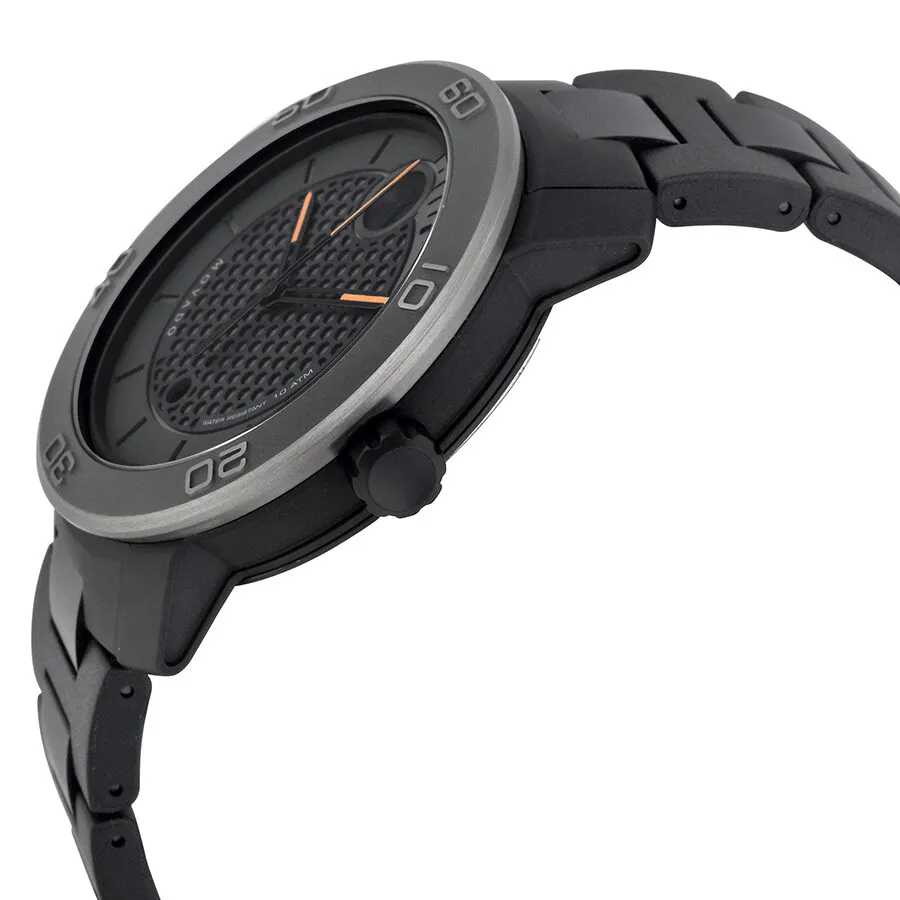 Movado Bold Grey Dial Ion Plated Titanium Men's Watch 3600097