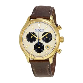 Movado Heritage Chronograph Parchment Dial Men's Watch 3650007