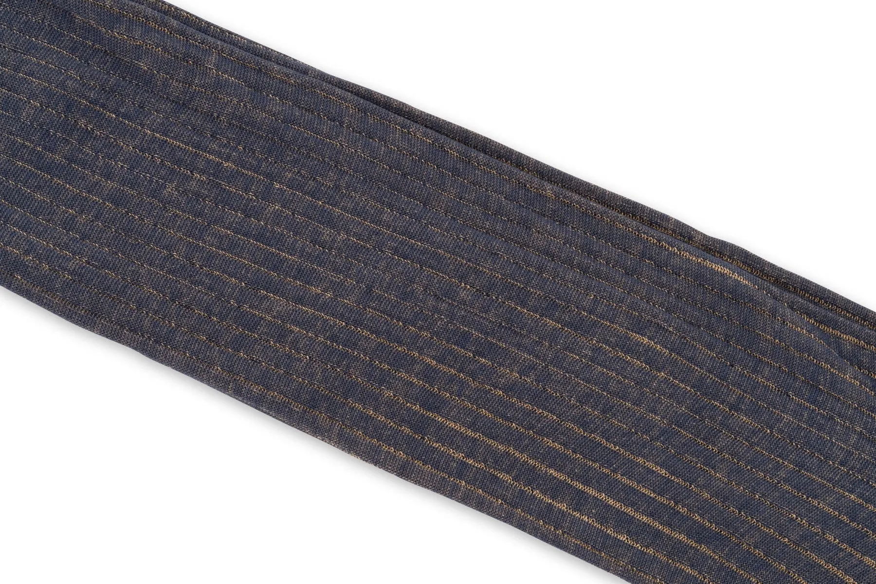 Navy & Khaki Shadow Stripe Cotton Socks