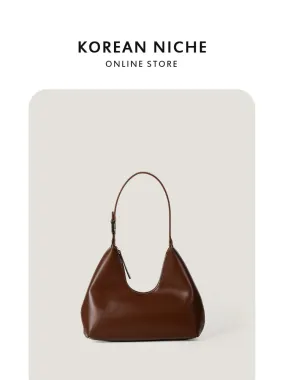 New Vintage Underarm Bag High Fashion Versatile Women For Work Handbags Leather Office Ladies Shoulder Bag Designer Luxury