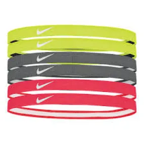 NIKE SWOOSH SPORT HEADBANDS 2.0 - NEON/GREY/PINK
