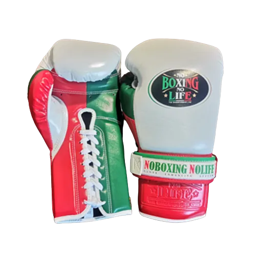 No Boxing No Life BOXING GLOVES SEEK DESTROY Lace Up Extra Thick Microfiber 8-16 oz Original