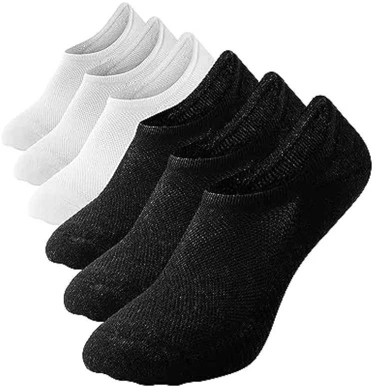 No Show Socks Women Cushion Cotton Socks 6 Pack