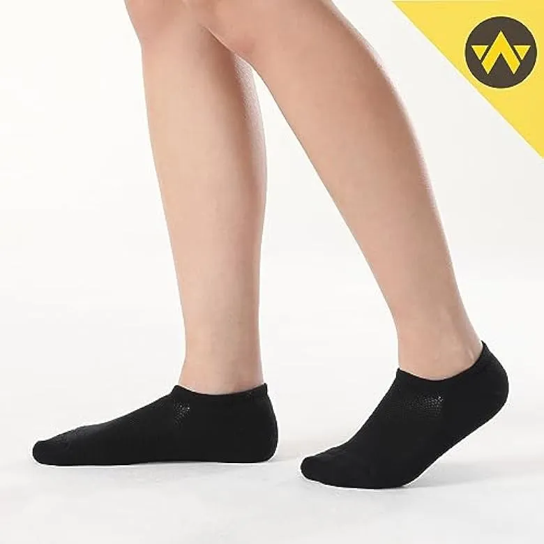 No Show Socks Women Cushion Cotton Socks 6 Pack