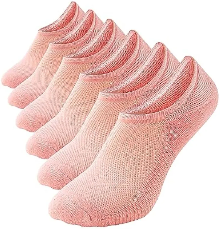 No Show Socks Women Cushion Cotton Socks 6 Pack