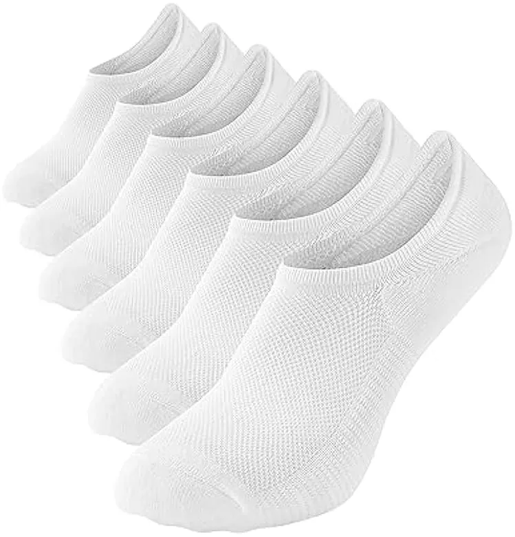 No Show Socks Women Cushion Cotton Socks 6 Pack