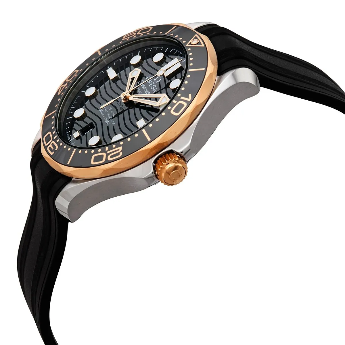 Omega Seamaster Automatic Chronometer Black Dial Men's Watch 210.22.42.20.01.001