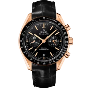 Omega Speedmaster Two Counters 44.25 mm, orange gold on leather strap