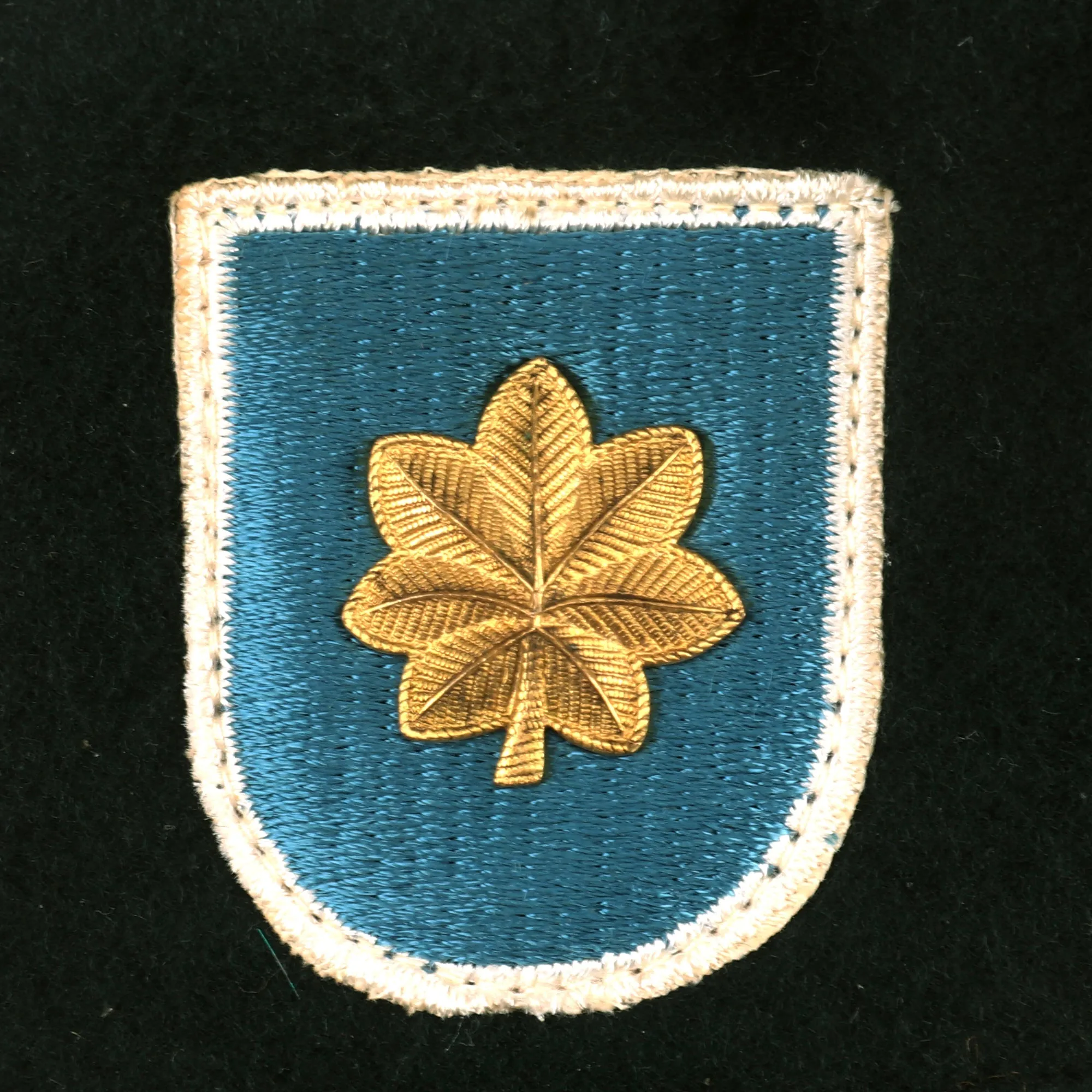 Original U.S. Vietnam War Era Major Leonard Phillips OG-106 Cap with 19th Special Forces Group Airborne Green Beret
