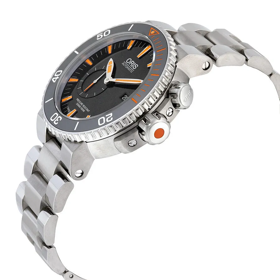 Oris Aquis Carlos Coste Automatic Black Dial Watch 743-7709-7184SET 01 743 7709 7184-Set MB