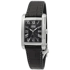 Oris Rectangular Date Automatic Black Dial Ladies Watch 01 561 7656 4074LS