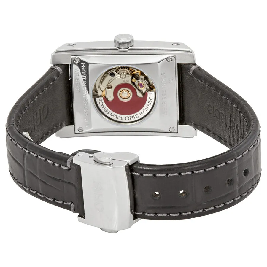 Oris Rectangular Date Automatic Black Dial Ladies Watch 01 561 7656 4074LS