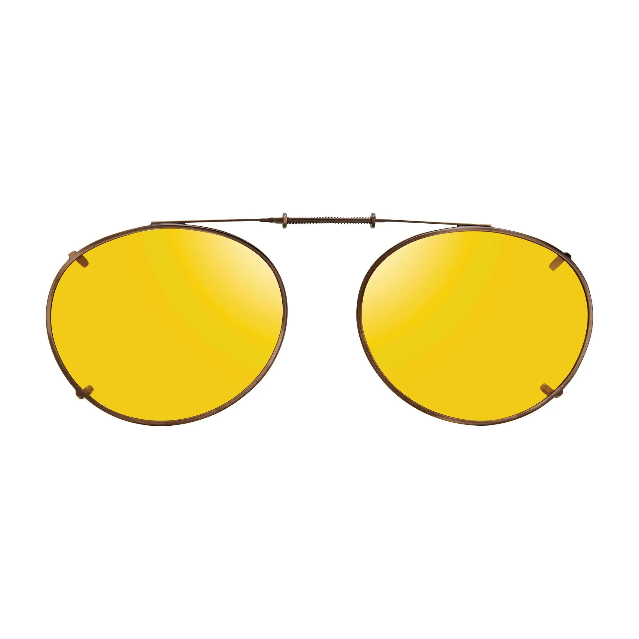 Oval Style, Polarized Clip On Sunglasses