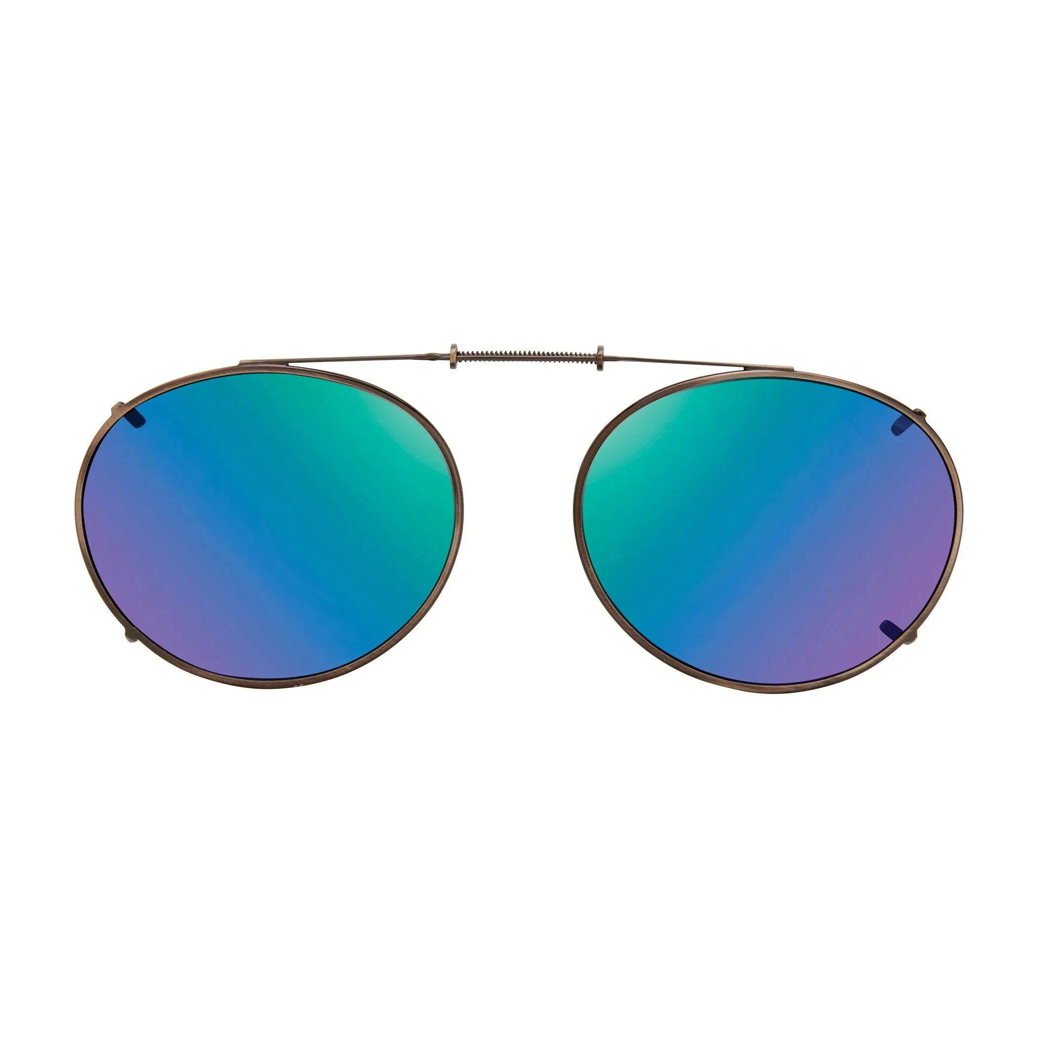 Oval Style, Polarized Clip On Sunglasses