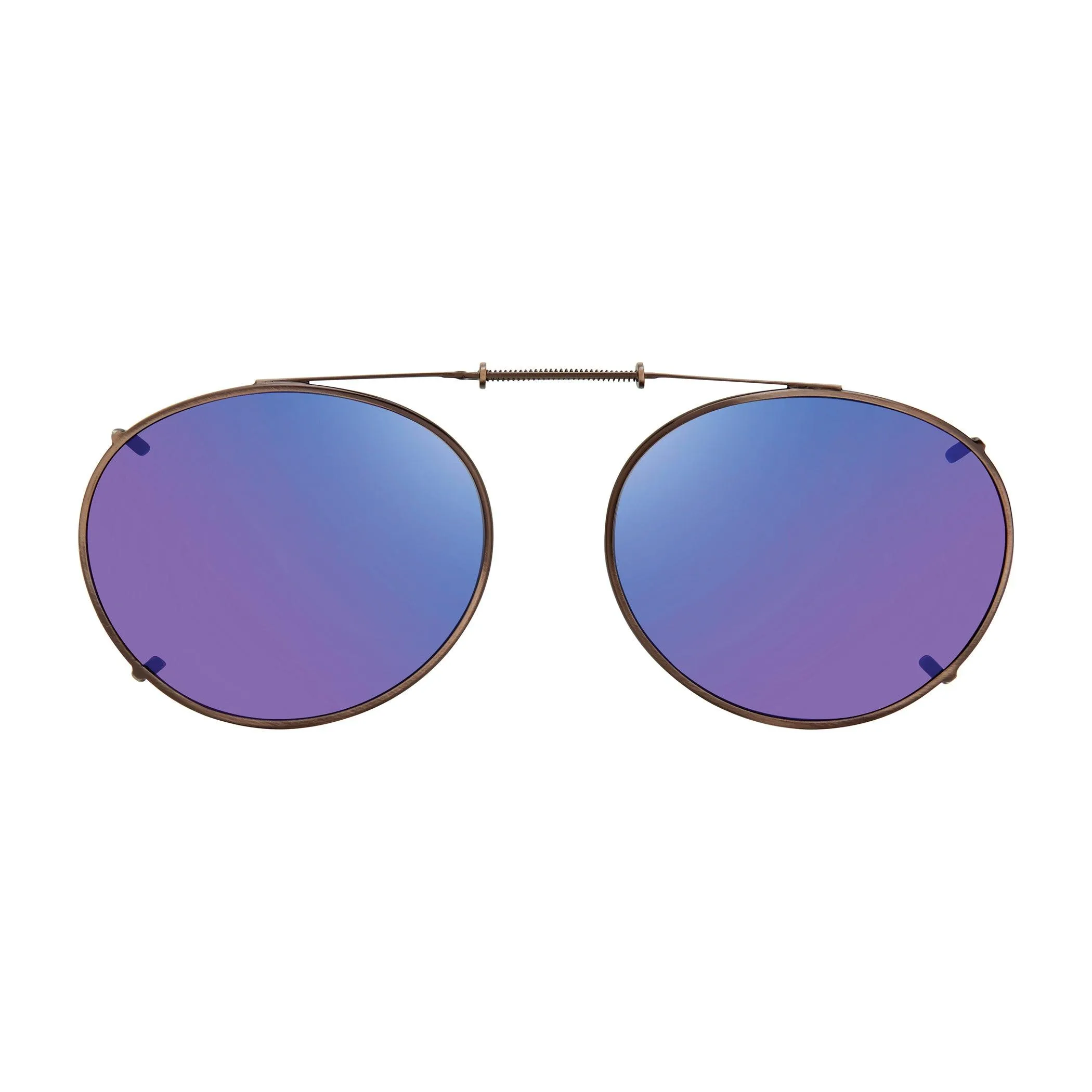 Oval Style, Polarized Clip On Sunglasses