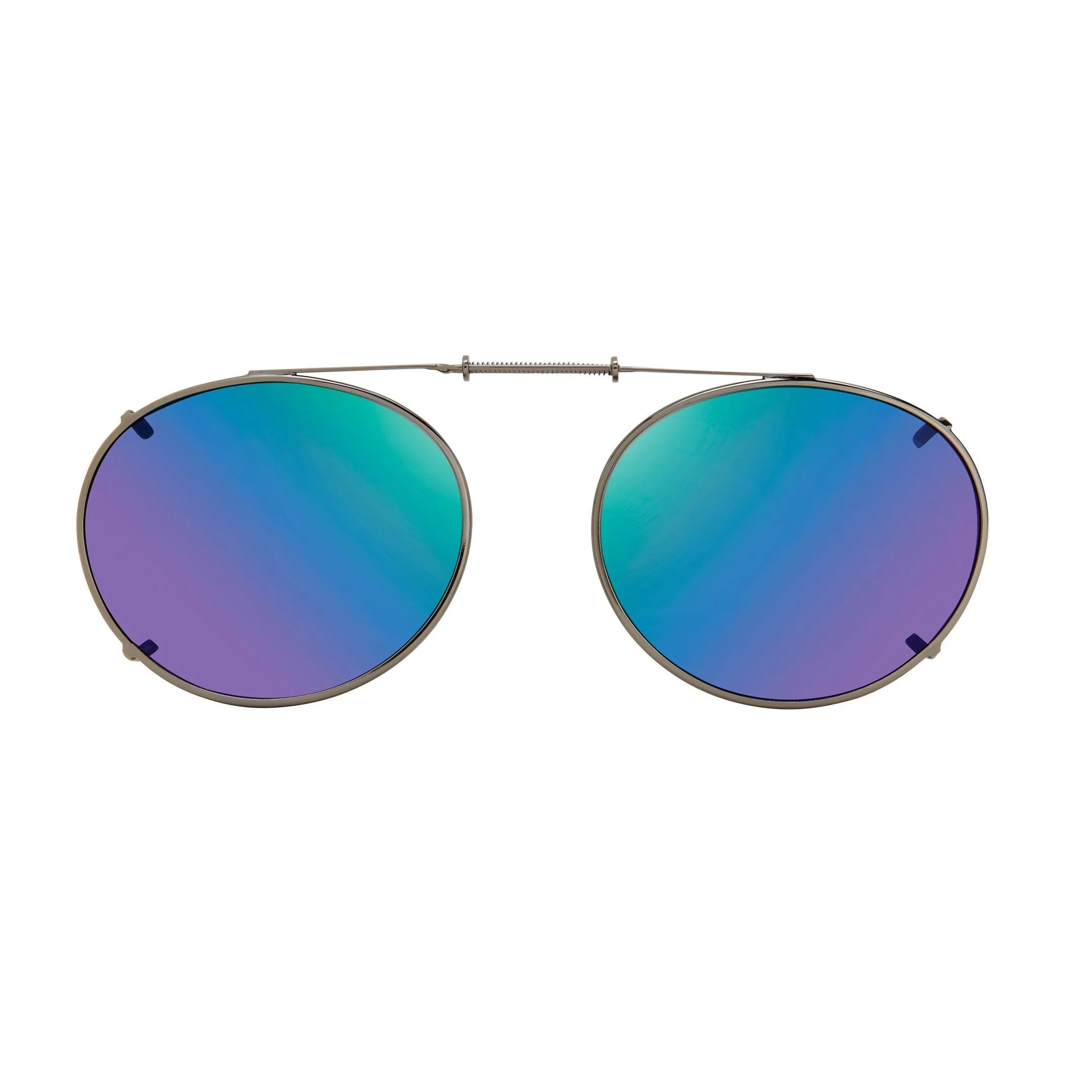 Oval Style, Polarized Clip On Sunglasses