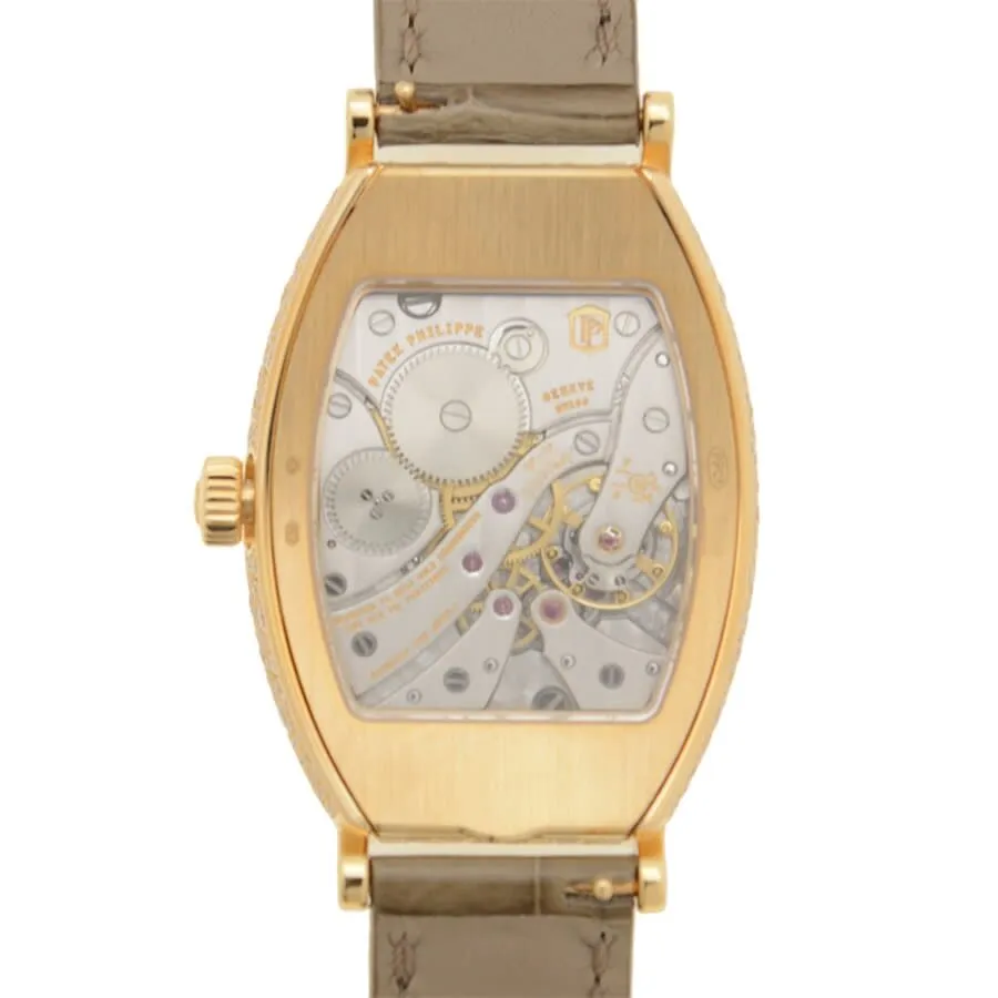 Patek Philippe Gondolo Mechanical Gold and Diamond Dial Ladies Watch 7099R-001