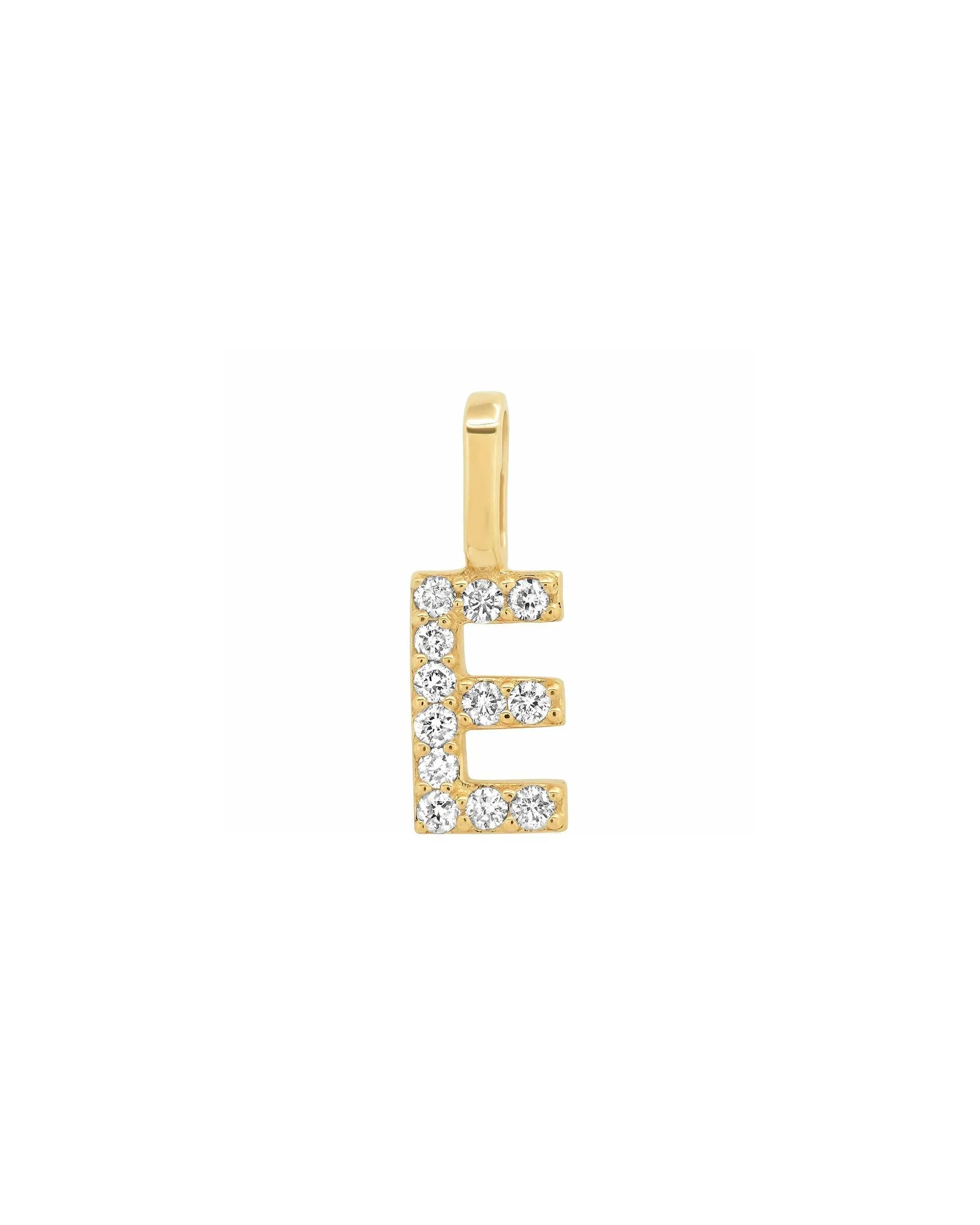 Pavé Diamond Monogram Pendant